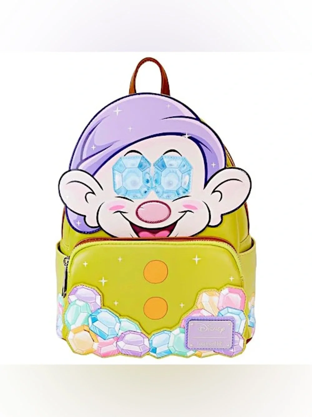 Loungefly Snow White Diamond Dopey Mini Backpack colorful Disney princess